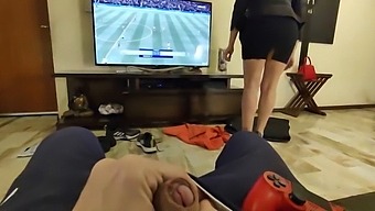 A Steamy Roleplay Encounter Between A Stepmom And Her Boyfriend'S Son, Featuring Intense Anal Action And Ejaculation