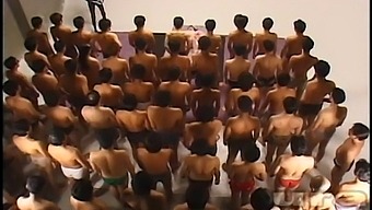 Intense Japanese Orgy With Cum Shower Action