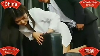 Asian Model Gets Her Feet And Pussy Toyed In China