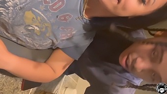 Stepmother’s Big Ass Gets Fucked By Stepson In Cowgirl Position.