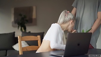 Eva Elfie'S Homemade Sex Tape: A Wild Encounter During A Virtual School Lesson