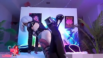2b, The Insatiable Virtual Lady From Nier Automata, Eagerly Rides A Massive Cock
