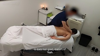 Emma Returns For A Naughty Massage Session With Her Masseur, Flaunting Her Voluptuous Curves!