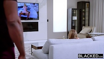 Blonde Babe Knows Exactly How To Handle Her Bbc Needs