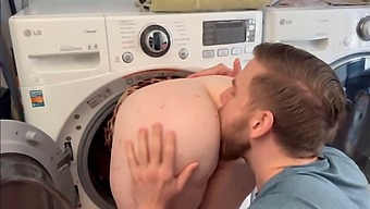 Steve Rickz'S Steamy Encounter With Voluptuous Stepmom In The Laundry Room