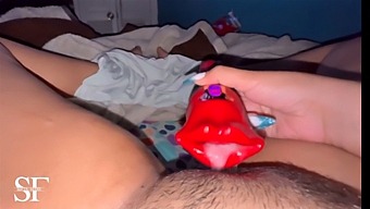 There'S Some Guy Who Doesn'T Stop Sucking My Cunt With This Toy.